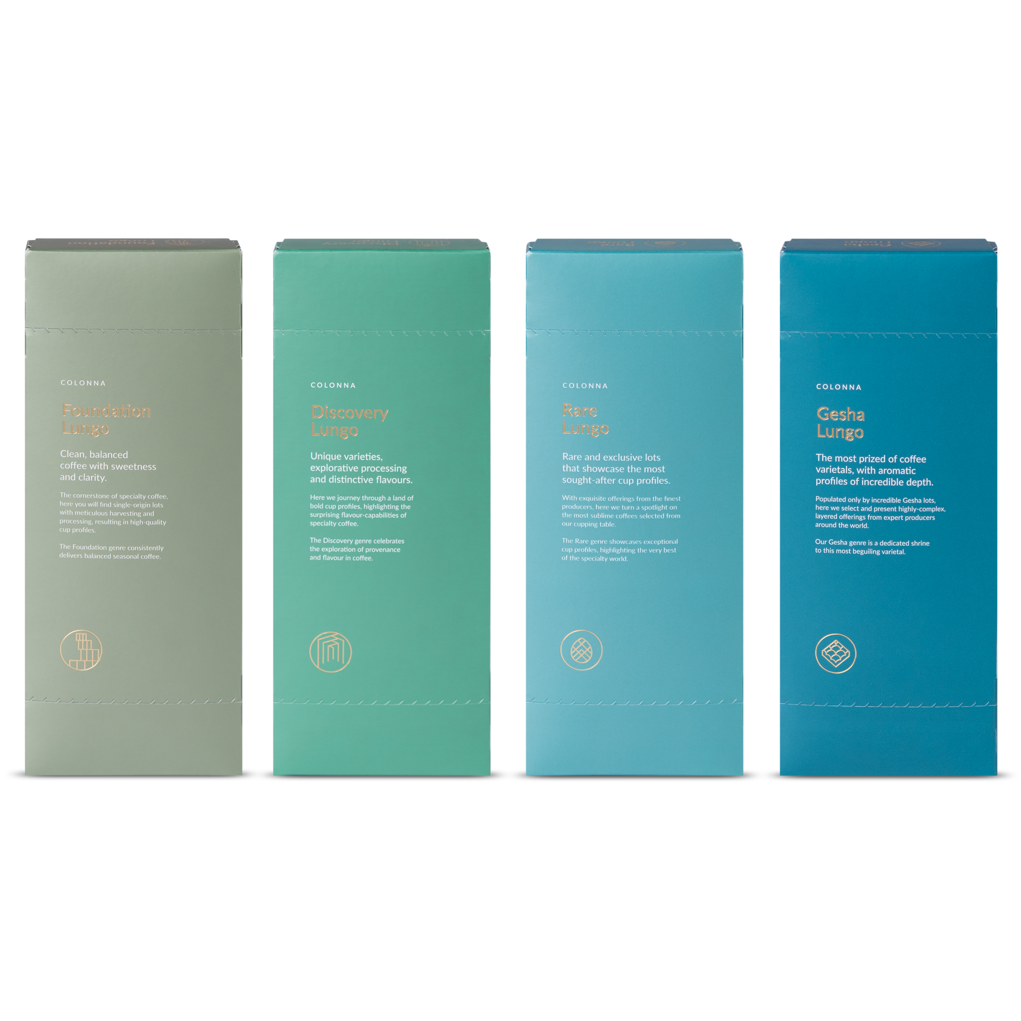 All 3 + Gesha Capsules Lungo